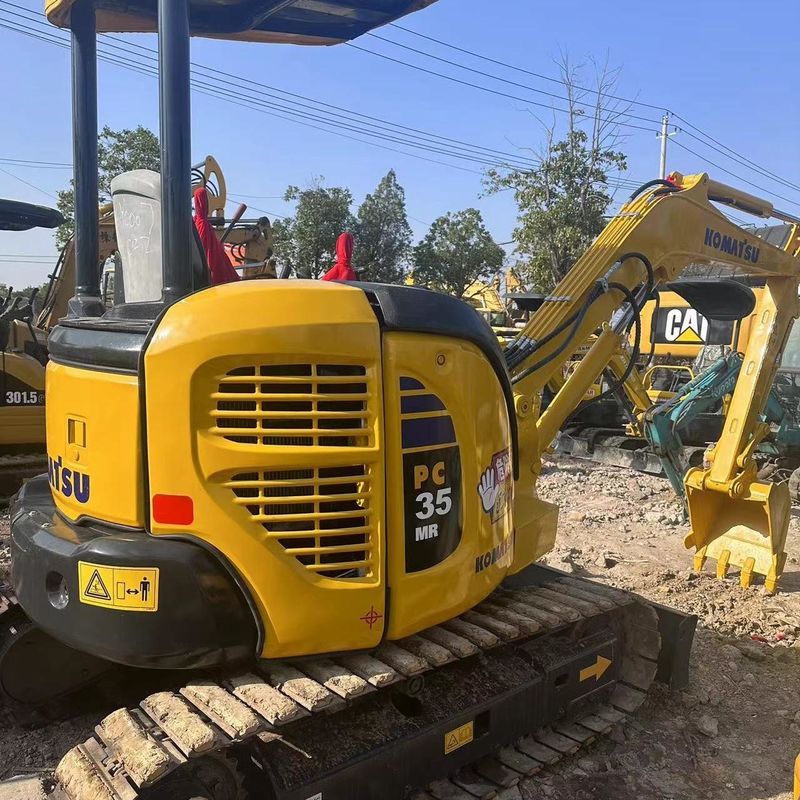 Excavadora Komatsu PC35 de segunda mano de 3,5 toneladas de tipo pequeño Mini Excavadora Crawler