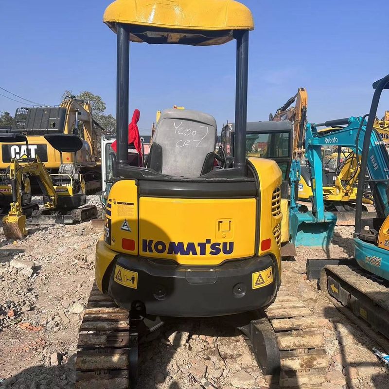 Excavadora Komatsu PC35 de segunda mano de 3,5 toneladas de tipo pequeño Mini Excavadora Crawler