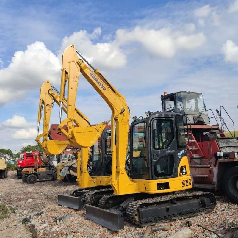 Excavadora Komatsu PC55 de segunda mano de 5,5 toneladas Mini Excavadora de tipo pequeño