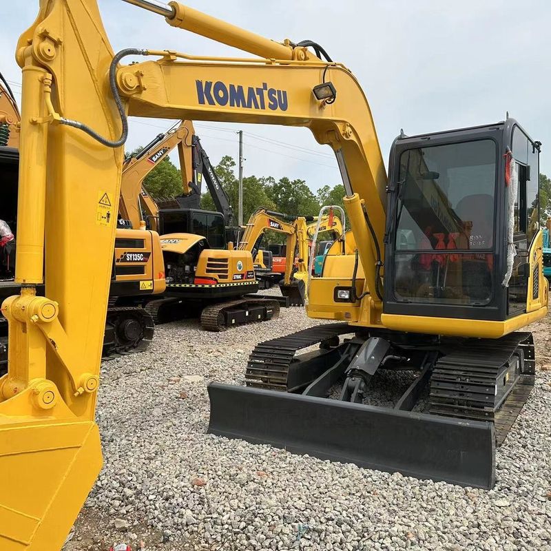 Excavadora Komatsu PC70 de segunda mano de 7 toneladas de tipo pequeño Mini Excavadora de rastreo