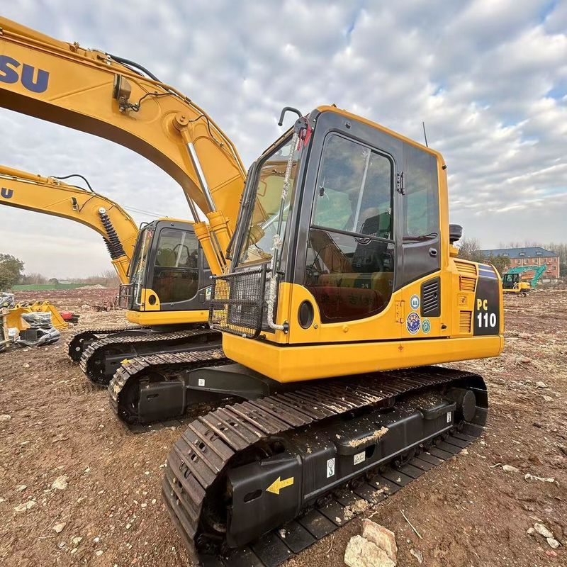 Excavadora Komatsu PC110 de segunda mano de 11 toneladas de tamaño pequeño