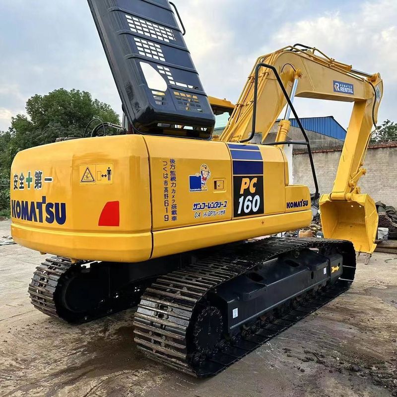 Excavadora Komatsu PC160 de segunda mano de 16 toneladas Excavadora de tipo pequeño