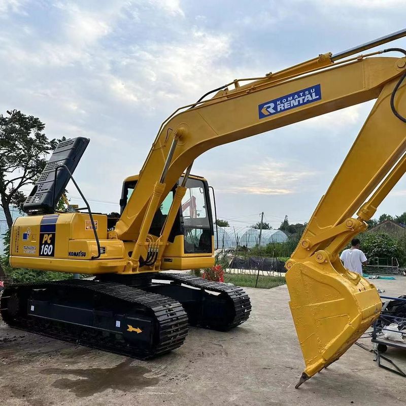 Excavadora Komatsu PC160 de segunda mano de 16 toneladas Excavadora de tipo pequeño