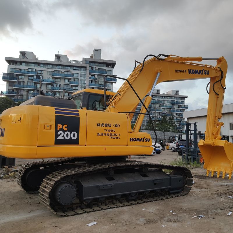 Excavadora Komatsu PC200-7 de segunda mano de 20 toneladas Excavadora de tipo medio
