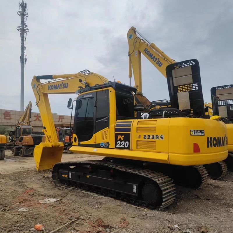 Excavadora Komatsu usada PC220-8 de segunda mano de 22 toneladas Excavadora de tipo medio