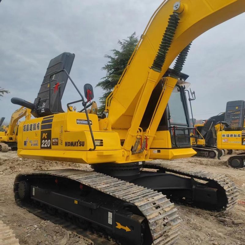 Excavadora Komatsu usada PC220-8 de segunda mano de 22 toneladas Excavadora de tipo medio