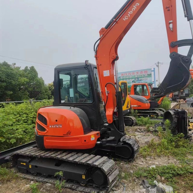 Excavadora mini de tipo pequeño Kubota Digger KX155 de segunda mano de 5,5 toneladas