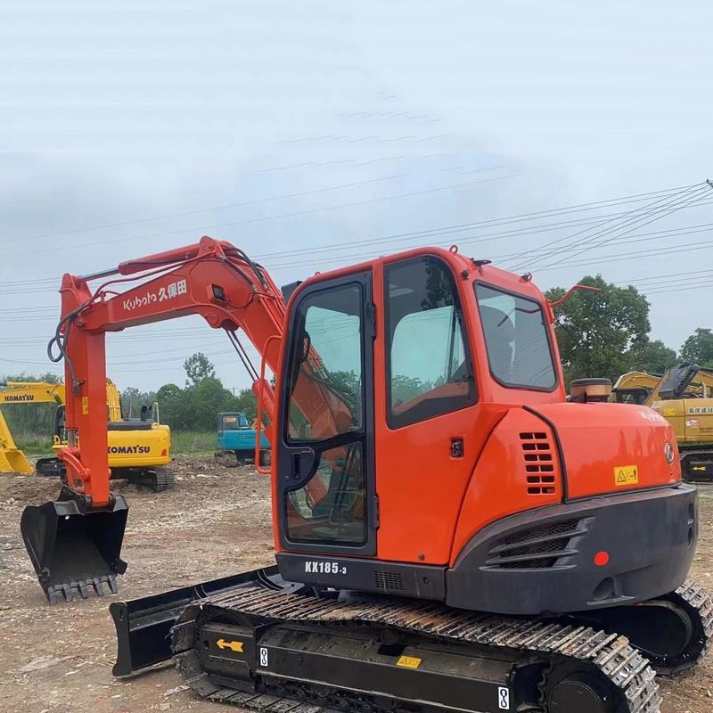Excavadora mini de tipo pequeño Kubota Digger KX185 de segunda mano de 8,5 toneladas