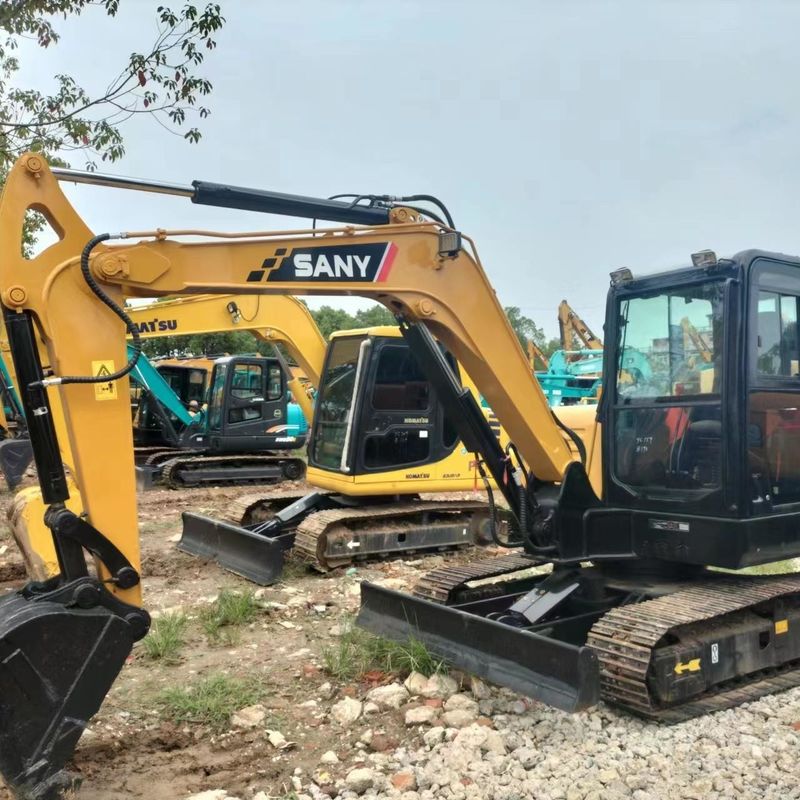 Excavadora de excavadora de tipo pequeño SANY Digger SY60 de segunda mano