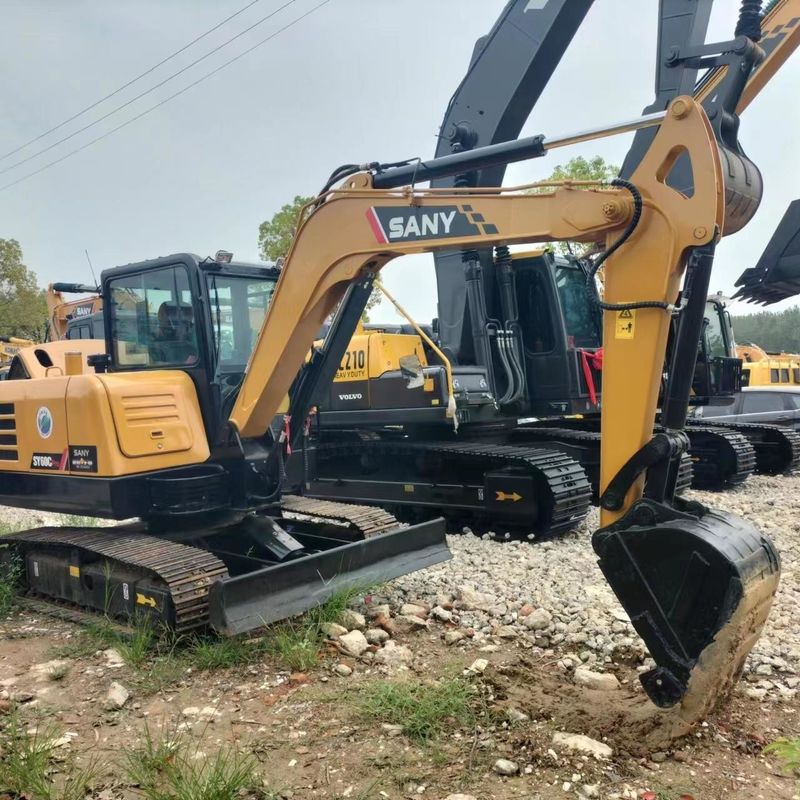 Excavadora de excavadora de tipo pequeño SANY Digger SY60 de segunda mano