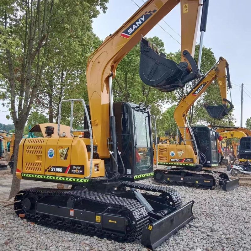 Excavadora de excavadora SANY Digger SY95C de segunda mano de 9.5 toneladas de tipo pequeño