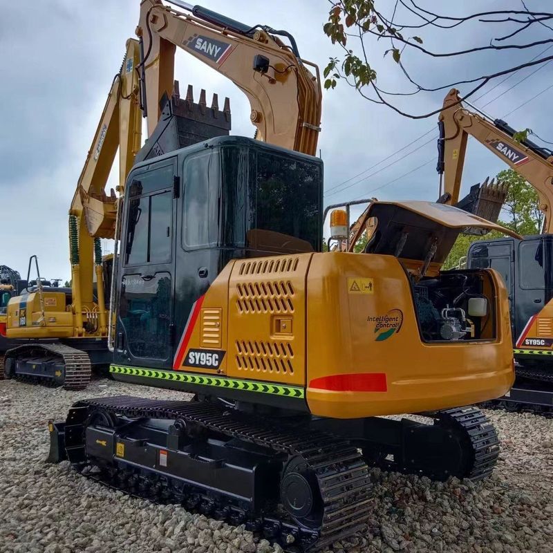 Excavadora de excavadora SANY Digger SY95C de segunda mano de 9.5 toneladas de tipo pequeño