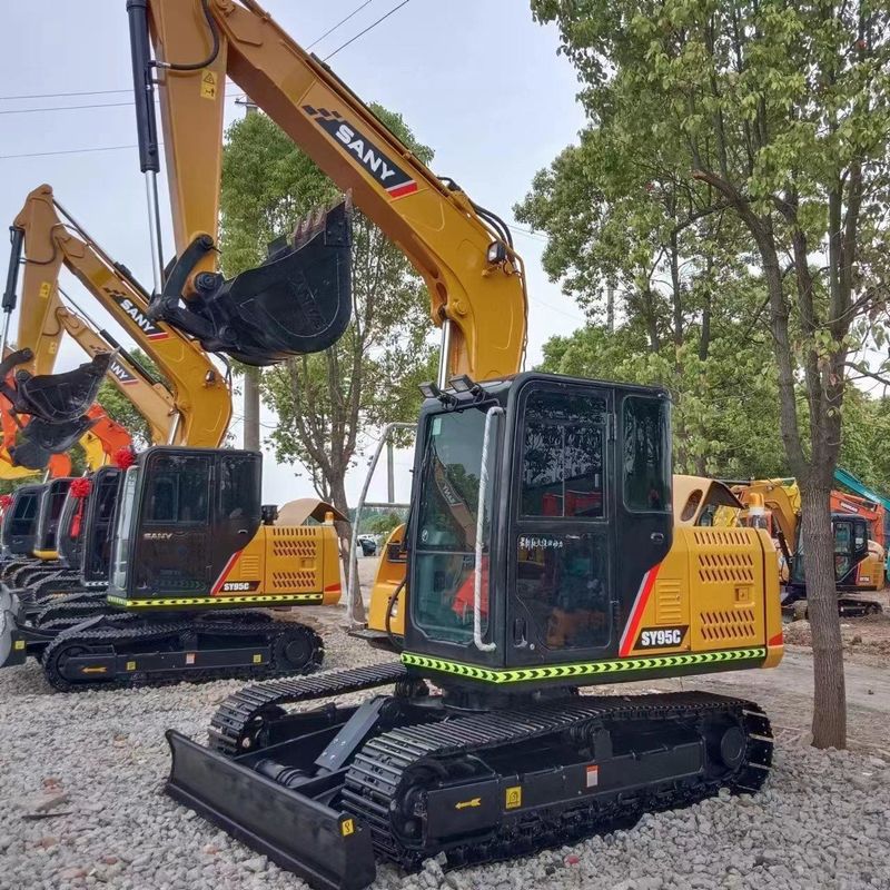 Excavadora de excavadora SANY Digger SY95C de segunda mano de 9.5 toneladas de tipo pequeño