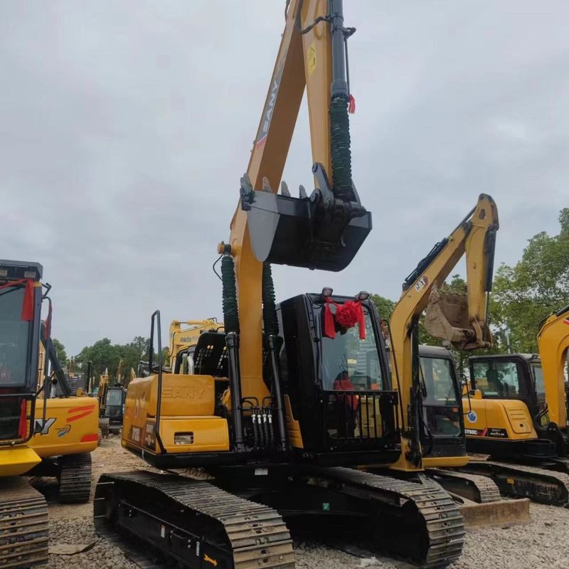 SANY Digger SY135C de segunda mano usado 13.5 en una mini excavadora de tipo pequeño