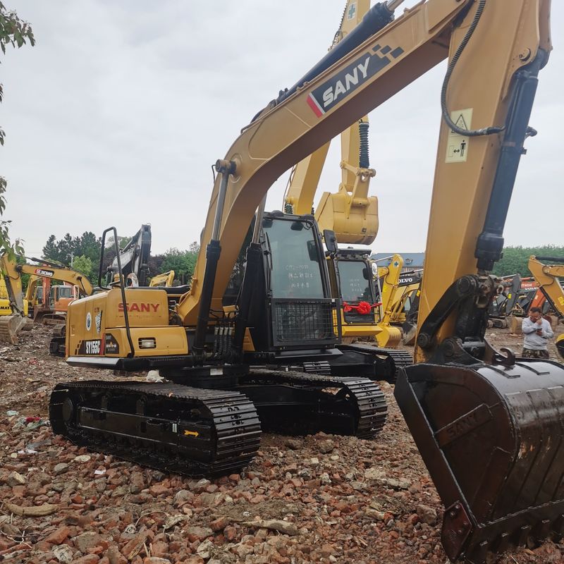 Usado SANY Digger SY155C de segunda mano 15.5 en excavadora de tipo pequeño