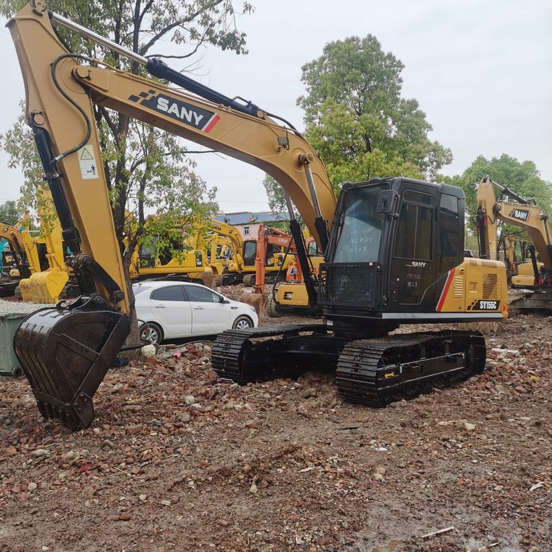 Usado SANY Digger SY155C de segunda mano 15.5 en excavadora de tipo pequeño