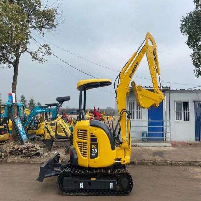 Excavadora Komatsu de segunda mano PC35 Excavadora Mini Crawler de 3,5 toneladas de tamaño pequeño