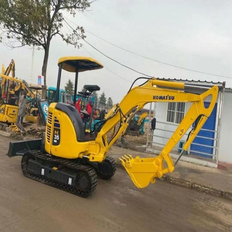 Excavadora Komatsu de segunda mano PC35 Excavadora Mini Crawler de 3,5 toneladas de tamaño pequeño