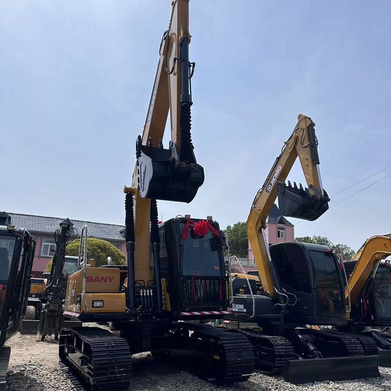 Usado SANY Digger SY155C de segunda mano 15.5 en excavadora de tipo medio