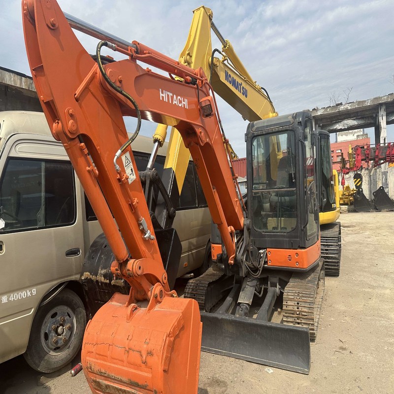 Mini excavadoras hidráulicas de segunda mano Hitachi ZX65 6.5ton 40.5kw 0.27m3 cubo