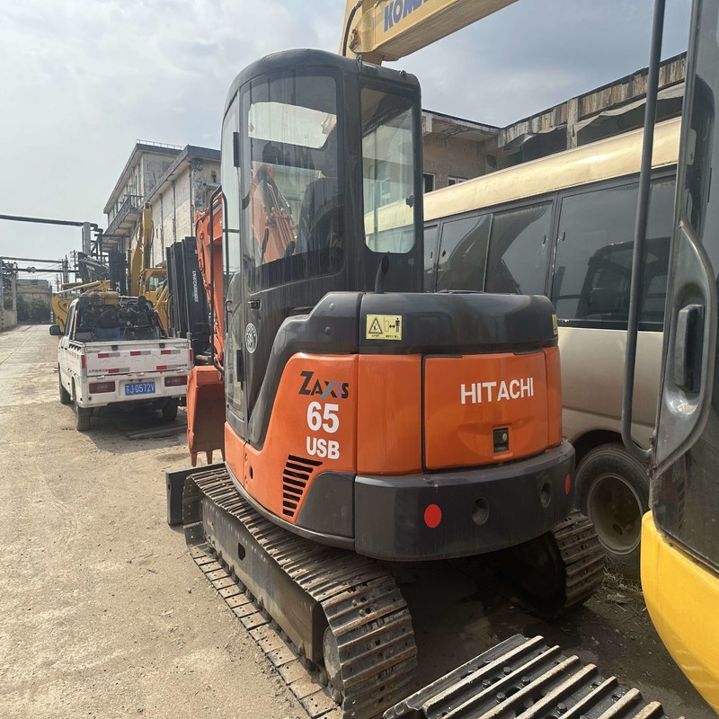 Mini excavadoras hidráulicas de segunda mano Hitachi ZX65 6.5ton 40.5kw 0.27m3 cubo
