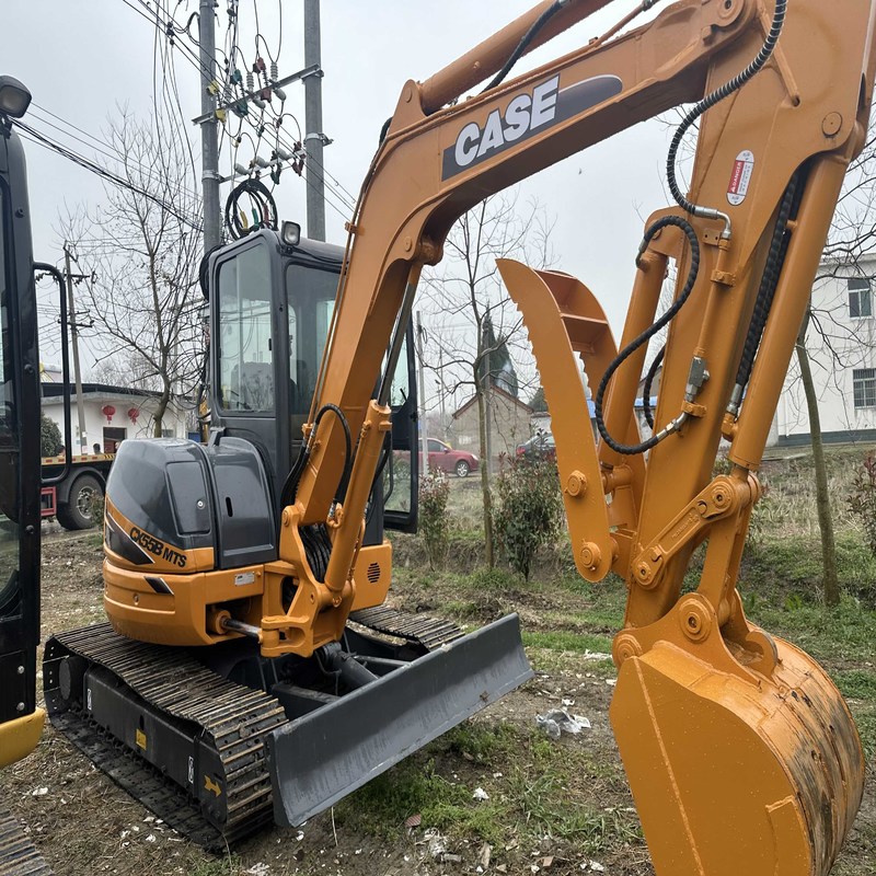 Mini CASE CX55B Excavadora de segunda mano Hidráulica 5 toneladas 12000 libras 30.2kw tanque de combustible 53L