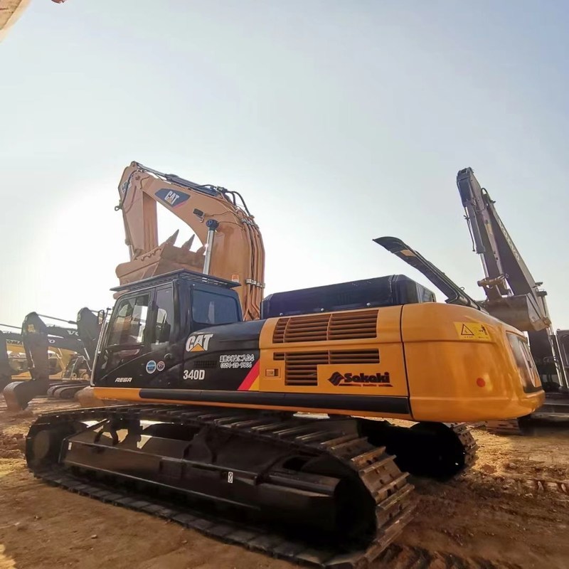 Excavadoras antiguas de maquinaria CAT 340D 40 toneladas 208kw 1,9m3 Capacidad de cubo