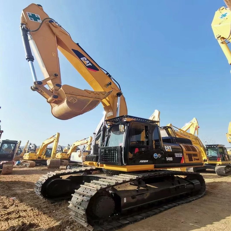 Excavadoras antiguas de maquinaria CAT 340D 40 toneladas 208kw 1,9m3 Capacidad de cubo