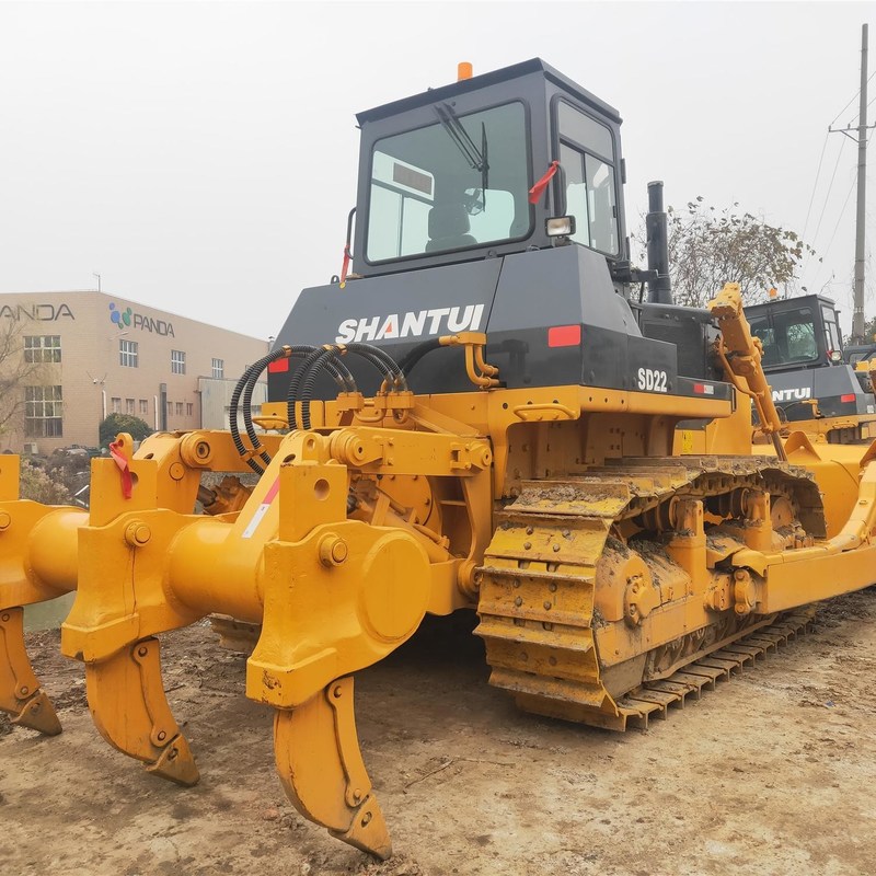 Dozer de segunda mano de 162kw Bulldozer Shantui SD22 para Ingeniería con cubo de 6.4m3
