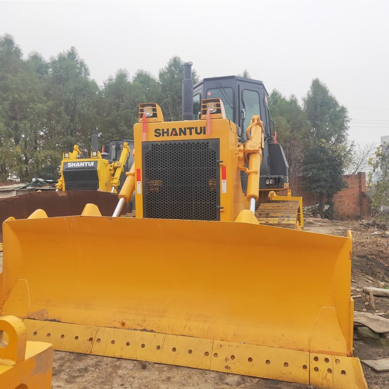 Dozer de segunda mano de 162kw Bulldozer Shantui SD22 para Ingeniería con cubo de 6.4m3