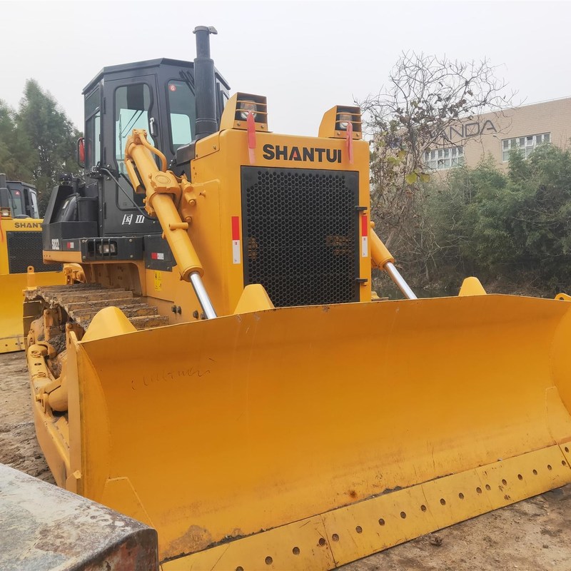 Dozer de segunda mano de 162kw Bulldozer Shantui SD22 para Ingeniería con cubo de 6.4m3