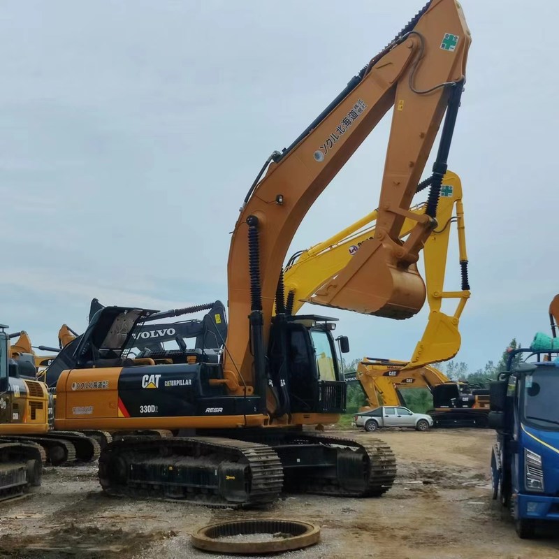 Gran excavadora usada CAT 330D2 de 30 toneladas Excavadora de rastreo de 156kw con cubo de 1.54m3