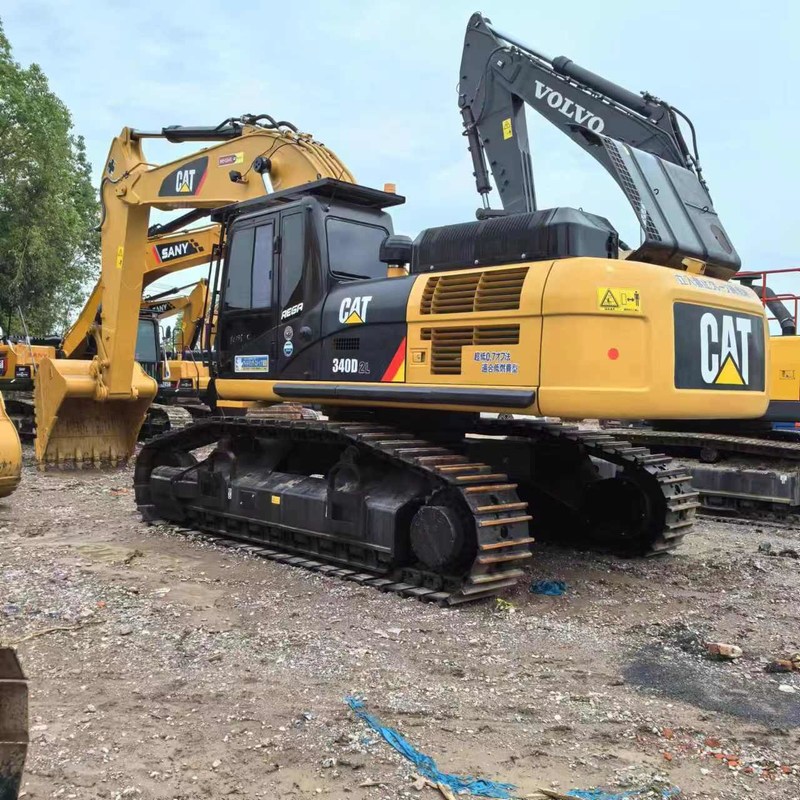 Big Used Excavator CAT 340D2 40 Ton Crawler Digger 208kw con 1.9m3 de cubo