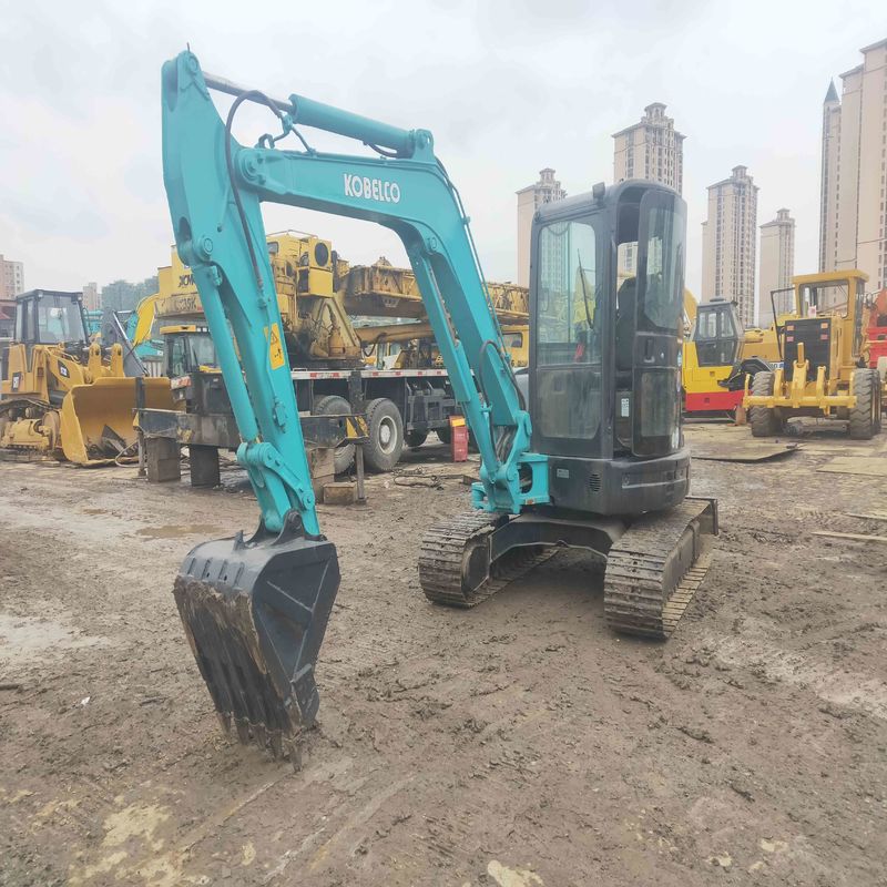Excavadora mini Kobelco Digger SK55 de segunda mano para trabajos a pequeña escala