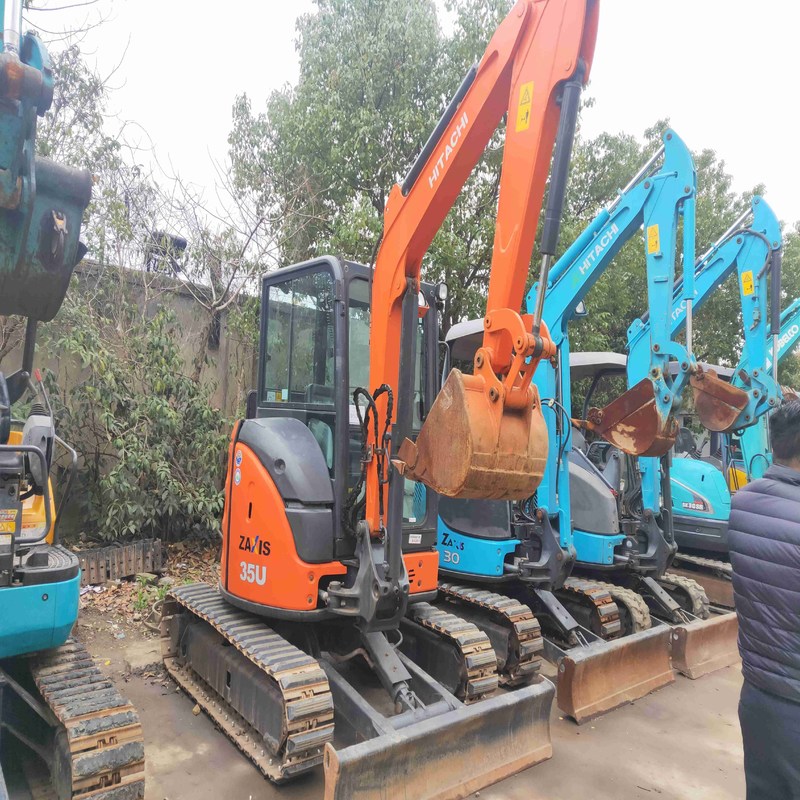 Excavadora usada original Hitachi ZX35 de segunda mano Hidráulica de 3,5 toneladas Mini Excavadora 22.3kw