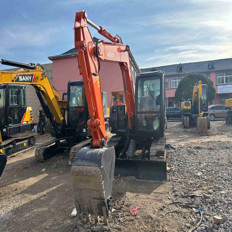 Mini excavadora usada Hitachi ZX70 de segunda mano 7t original de rastreo de rastreo de excavadora 39kw