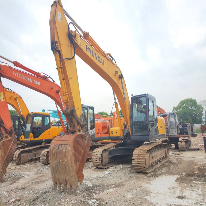 Excavadora Hyundai de segunda mano R225LC-7 Usada de 22 toneladas Excavadora de tipo medio 112kw