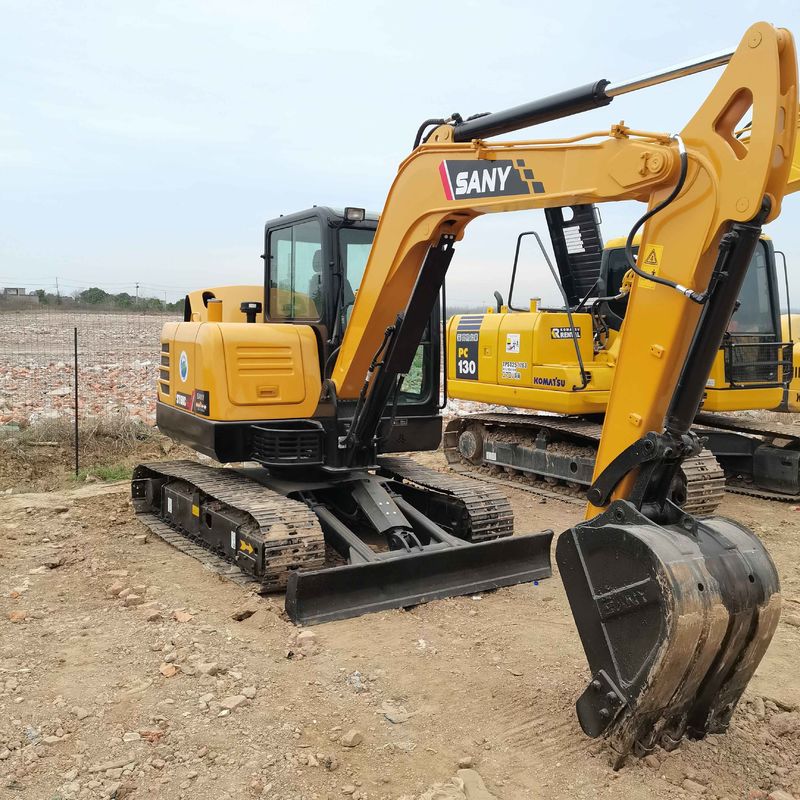 Excavadora de excavadora de tipo pequeño SANY Digger SY60 de segunda mano