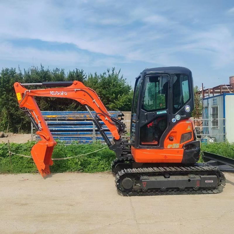 Excavadora de segunda mano Kubota Digger U35 Excavadora mini de tipo pequeño de 3,5 toneladas usada