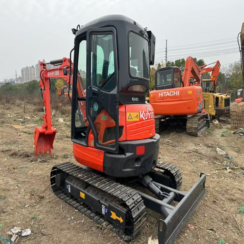 Excavadora de segunda mano Kubota U35 Usada de 3,5 toneladas Excavadora de tipo pequeño Mini Crawler 18.5kw