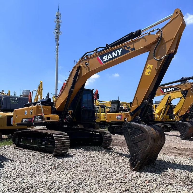 Usado SANY Digger SY215C de segunda mano 21.5 en excavadora de tipo medio