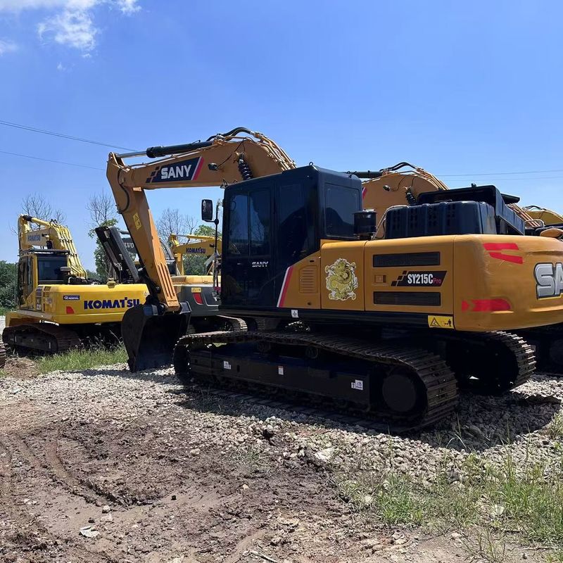 Usado SANY Digger SY215C de segunda mano 21.5 en excavadora de tipo medio