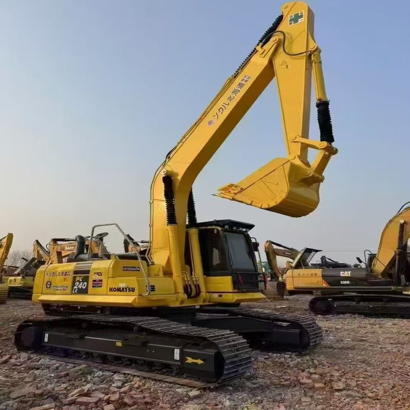 Excavadora Komatsu de segunda mano PC240 Usada excavadora de tipo medio de 24 toneladas