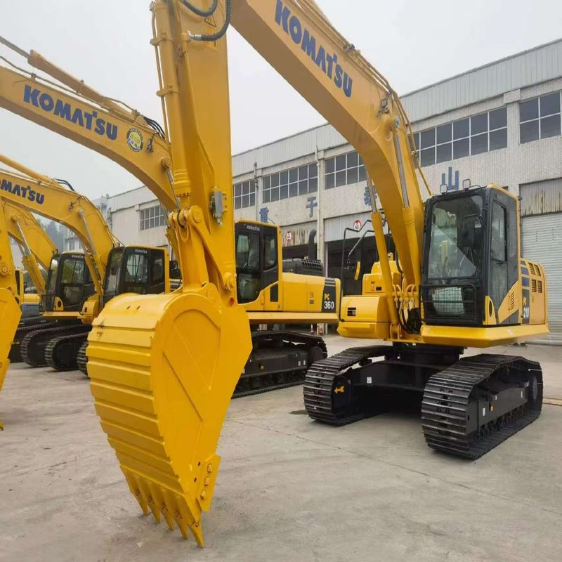 Excavadora Komatsu usada PC210 de segunda mano de 21 toneladas Excavadora de tipo medio